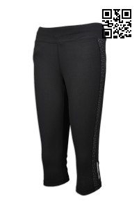 U284 design tight cropped pants   manufacture tight breathable sports pants  order personalized tight sports pants  sweatpants supplier